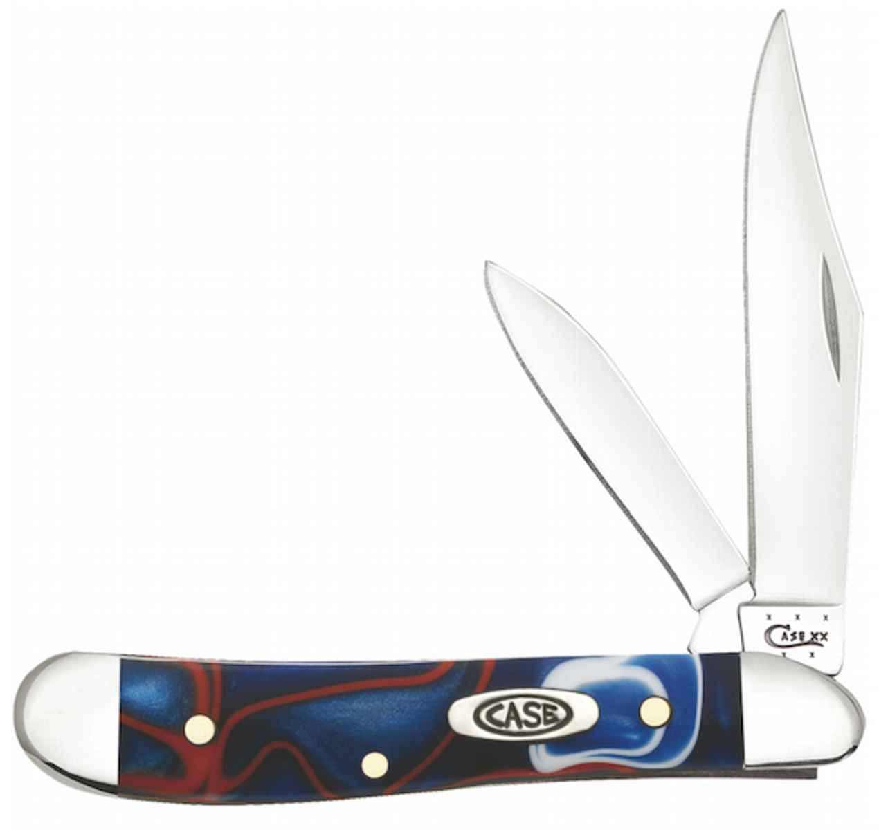 Case Peanut Patriotic Kirinite Folding Pocket Knife 11208