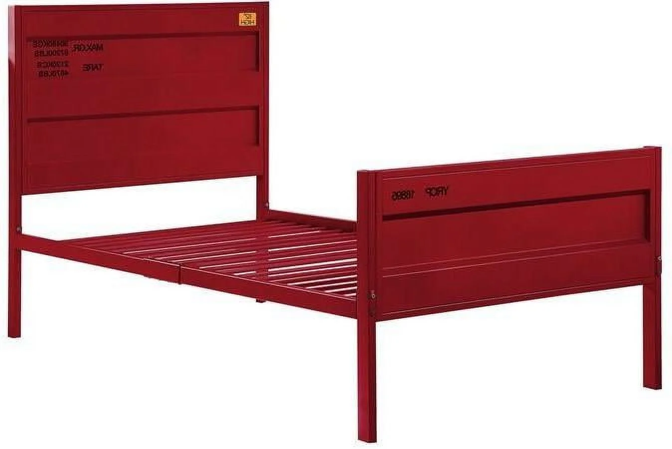 Contemporary Red Full 4pcs Bedroom Set by Acme Cargo 35945F-4pcs