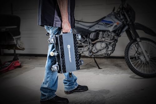 Powerbuilt Deluxe Motorcycle and Utility Lift, Lock Wheels, Strap Hooks, Transmissions, ATV, Hand Driven or Power Tool - 941877ECE
