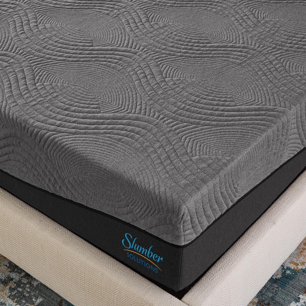 Slumber Solutions  Active 14-inch Charcoal Memory Foam Mattress King