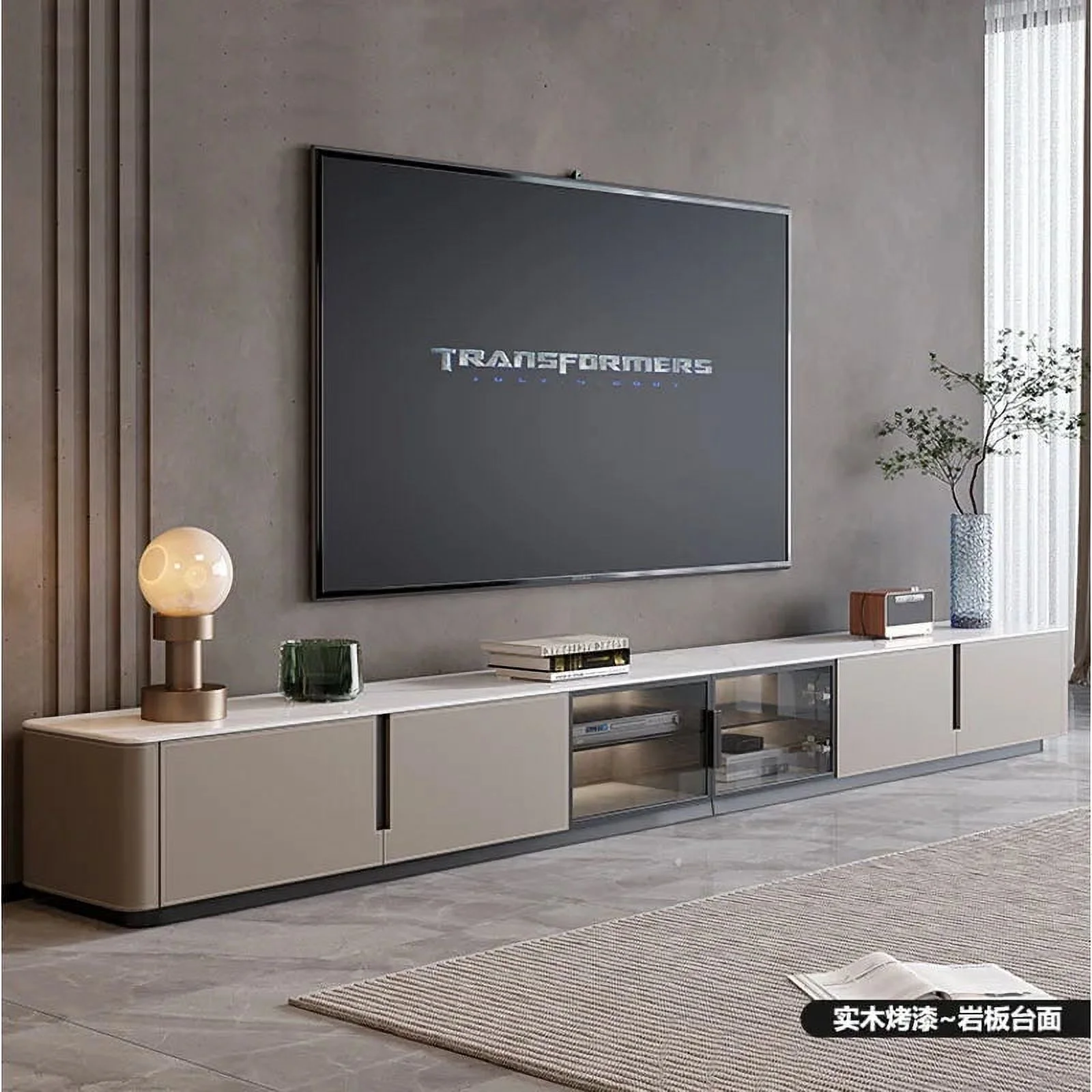 Mid Century TV Stands Plant Fireplace Corner Chest TV Stands Center Wall Drawers Muebles Para El Hogar Living Room Furniture