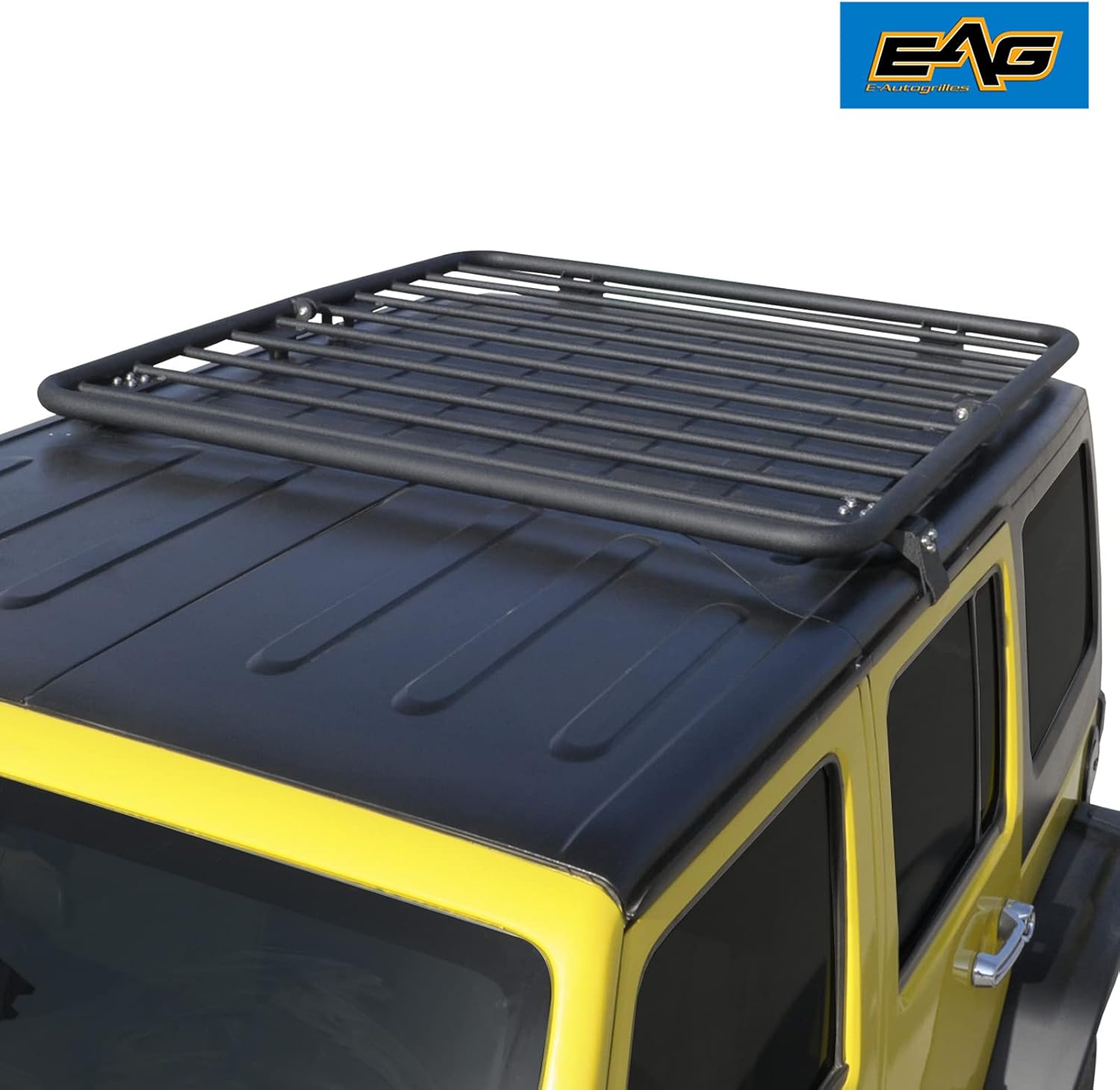EAG Flat Roof Rack Compatible with 2007-2018 Wrangler JK 2 Door and 4 Door