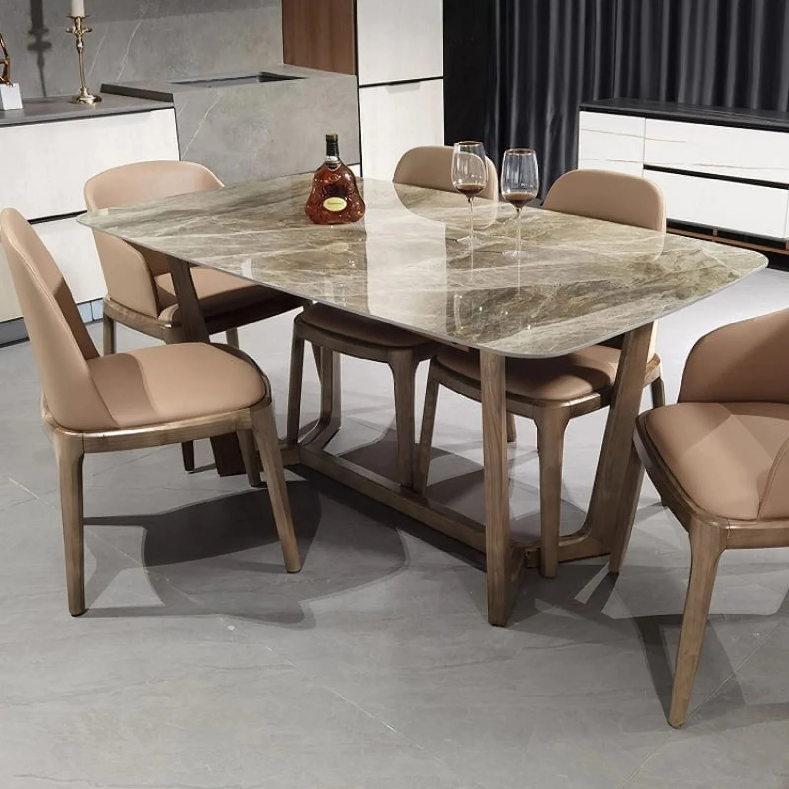 Modern Design Dining Table Simple Nordic Japanese Coffee Coffee Tables Minimalist Slate Mesa Comedor Meuble Furniture YX50CZ