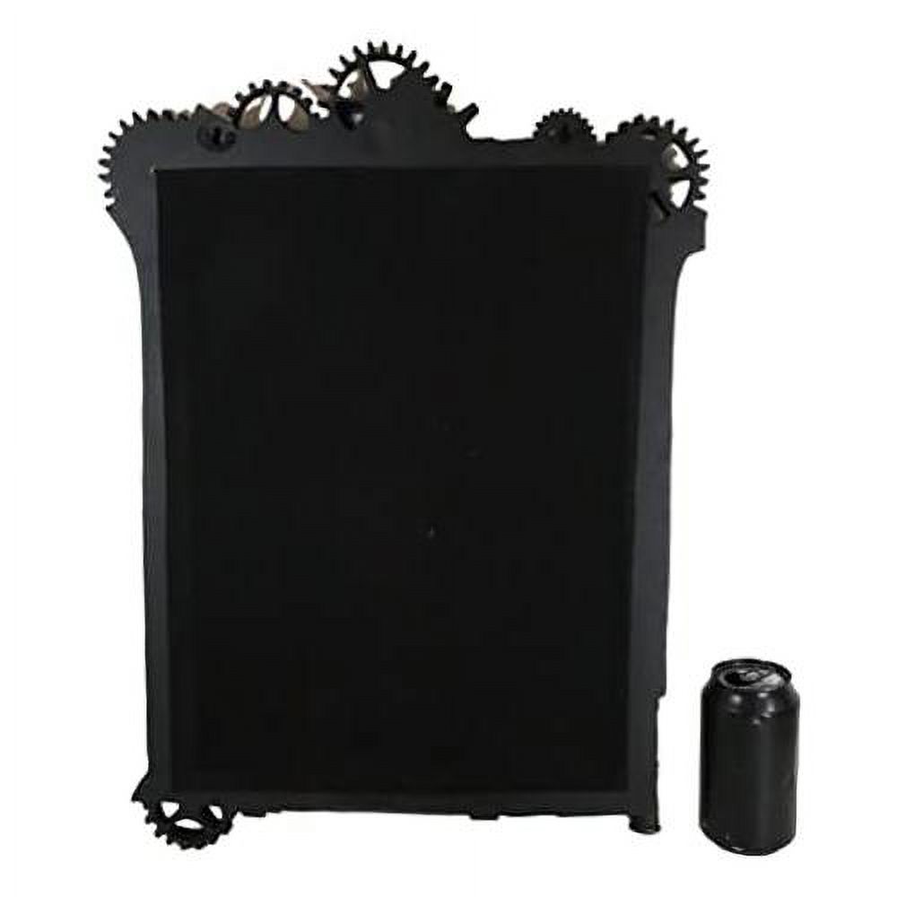 Ebros Large Steampunk Kinetic Time Travel Rustic Sculpted Mechanical Gearwork Pipework Boltwork Feature Hanging Wall Vanity Mirror Plaque Decor 21.5"