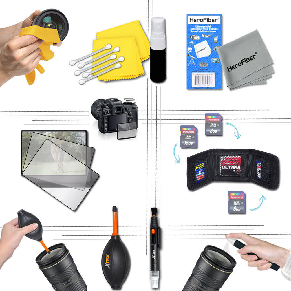 Xtech Kit for Panasonic Lumix FZ300 Ultimate w/ 32GB Memory + Case +More