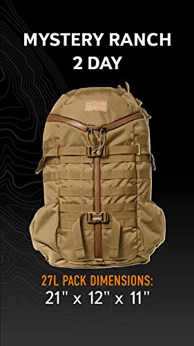 Mystery Ranch 2 Day Backpack - Tactical Daypack Molle Hiking Packs, Foliage, SM/MD