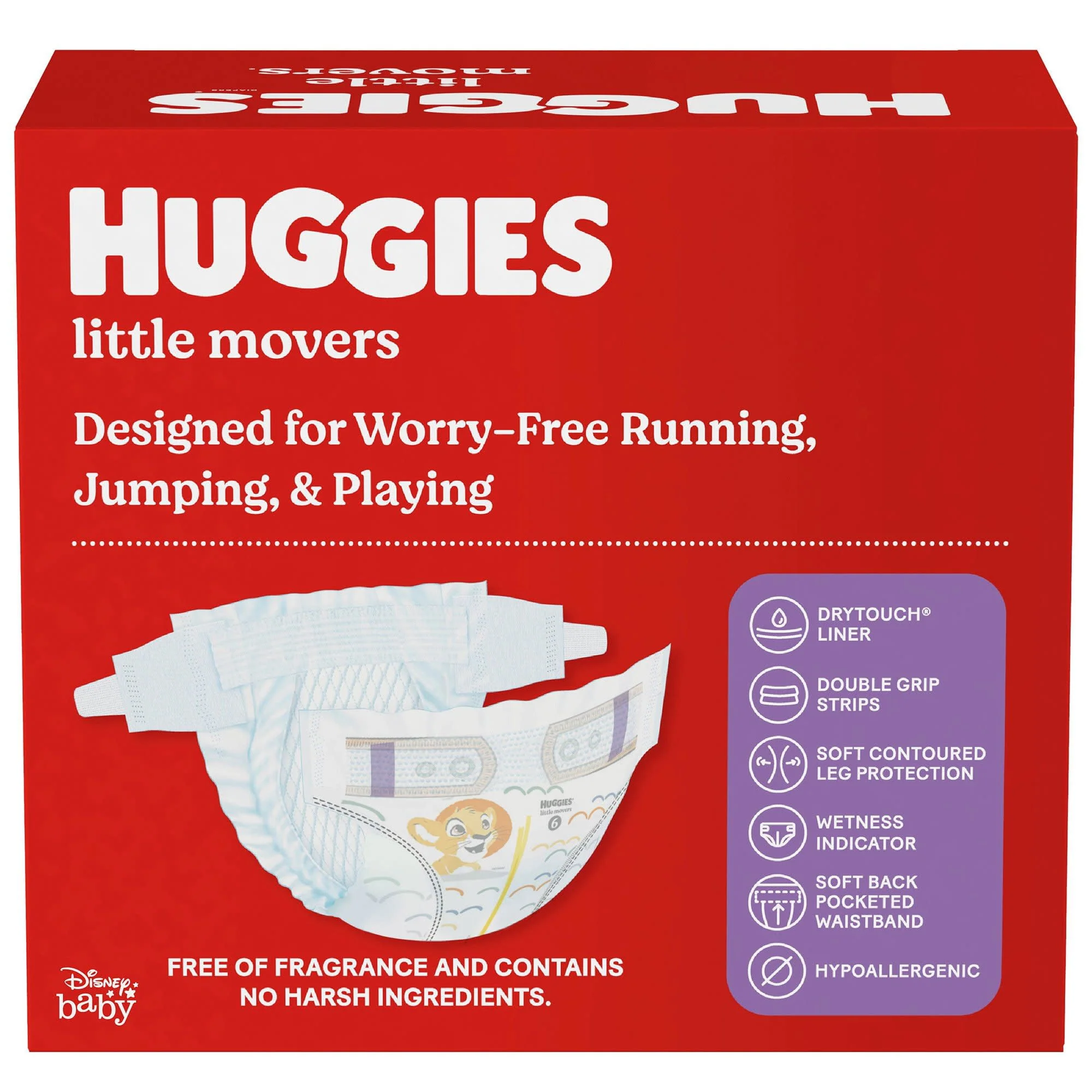 Huggies Little Movers Baby Diapers, Size 4, 58 Ct (Select for More Options)