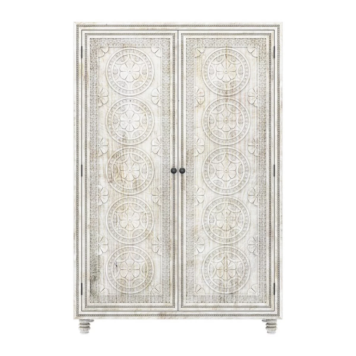 KHALIFA Hand carved Wardrobe Armoire