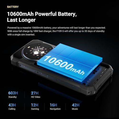 FOSSIBOT F109S Rugged Gaming Phone Unlocked 6.74&rdquo