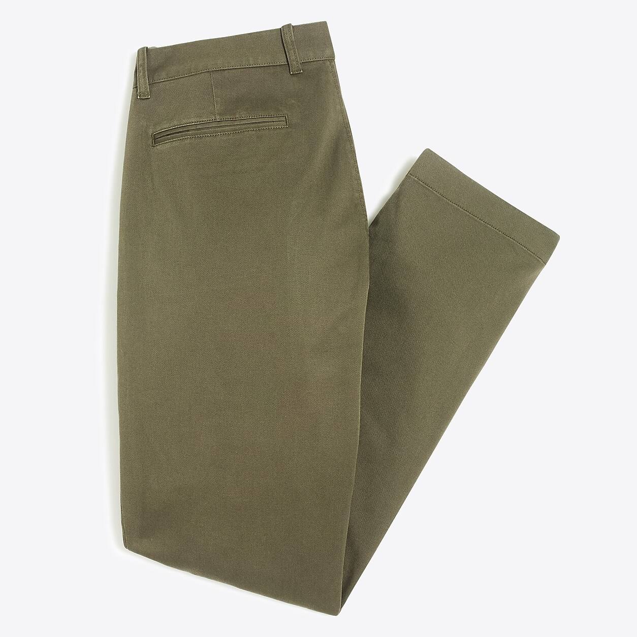 J.Crew Factory Mens Straight-Fit Flex Khaki Pant (Catskill Green, Size 29x32)