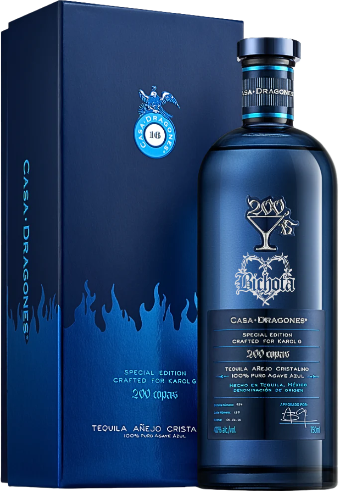 Casa Dragones 200 Copas Karol G Special Edition A?ejo Cristalino Tequila - Nestor Liquor