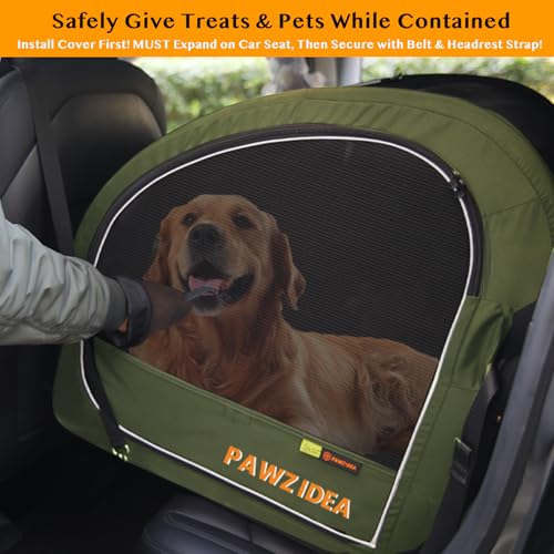 PAWZIDEA Dog Stroller for Large Dogs, Pet Stroller with Detachable Carrier for Portable Dog Crate for Car Seat, Foldable Dogs Jogger Strollers