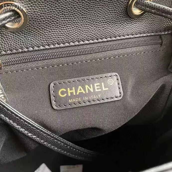 Chanel Duma Backpack Gold Toned Hardware Black For Women, Women&rsquo;s Bags, Shoulder Bags 9.4in/24cm AS1371