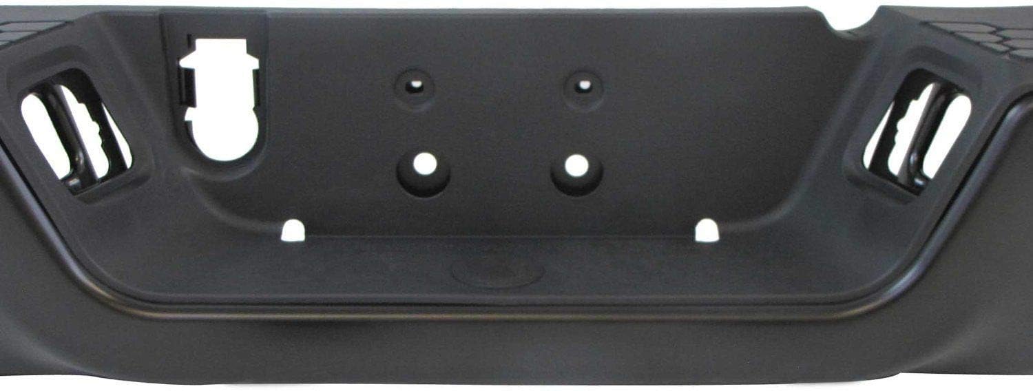 ACANII - For 2009-2018 Dodge Ram 1500 10-12 Ram 2500 3500 Truck Pickup Complete Black Steel Rear Step Bumper Assembly