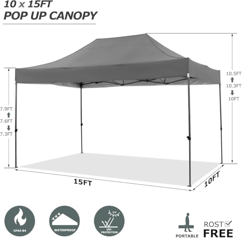 COBIZI 13x26 Pop Up Tent 13x26 Canopy with Sidewalls Heavy Duty Canopy Party Tent for Parties