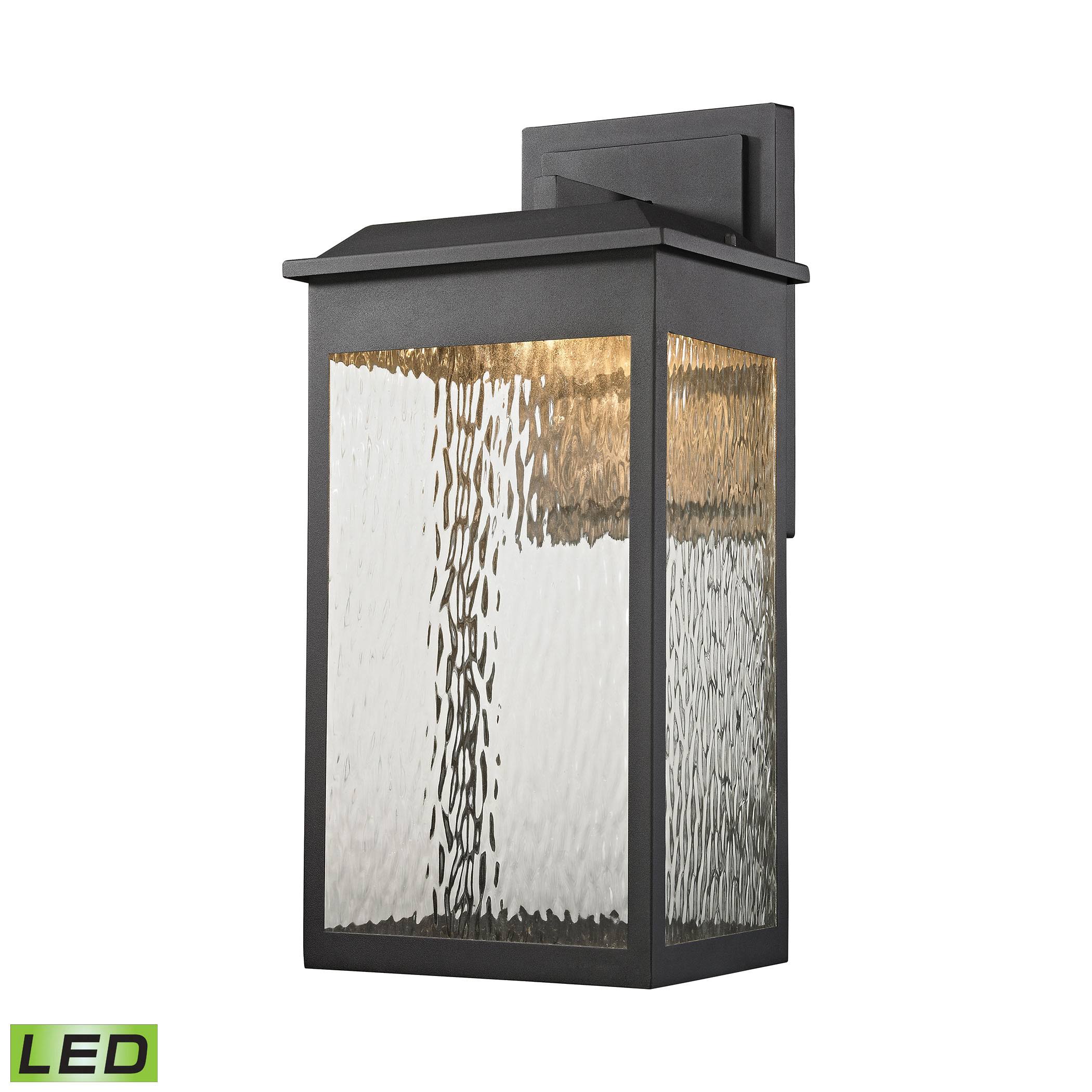 Elk Lighting 45201-LED Newcastle LED Outdoor Wall Sconce in Matte Black