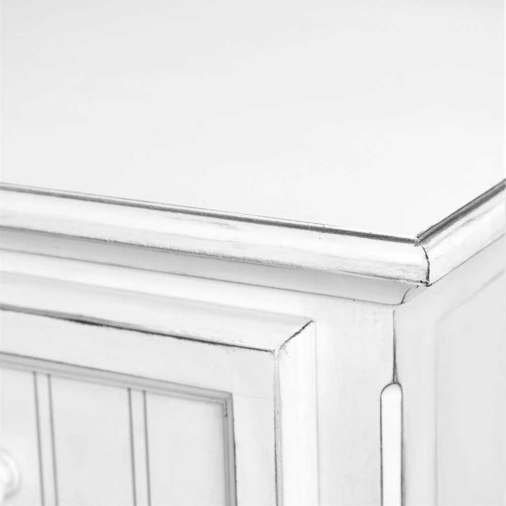 Sea Wind Florida Monaco Coastal Wood Dresser with 7 Drawers in White