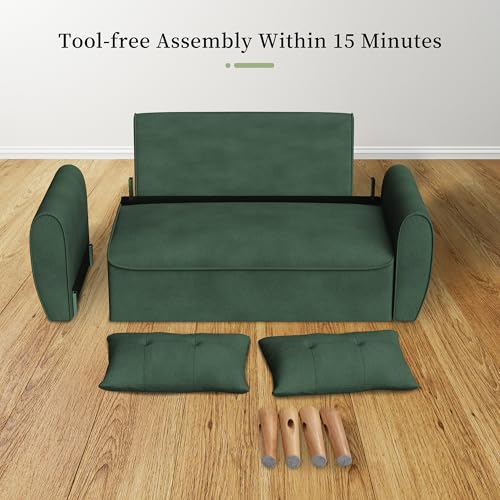 Vongrasig 47" Small Modern Loveseat Sofa