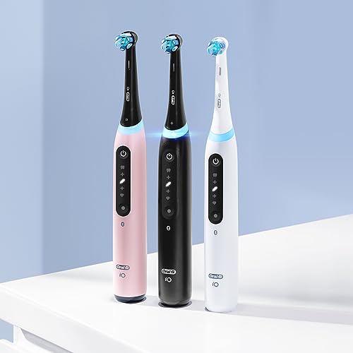 Oral-B iO Series 5 Ultimate White Rechargeable Electric Toothbrush with Visible Pressure Sensor, 2 Minute Timer, 5 Cleaning Settings