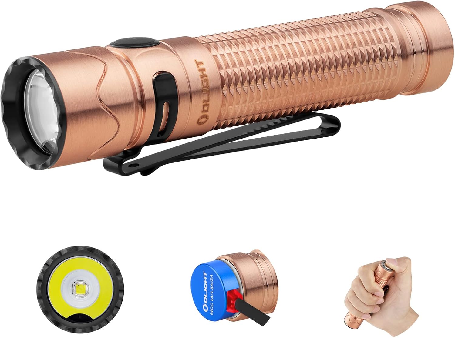 OLIGHT Warrior Mini2 1750 Lumens Rechargeable Tactical Flashlight with Dual Switch and Proximity Sensor, High&nbsp;Performance&nbsp