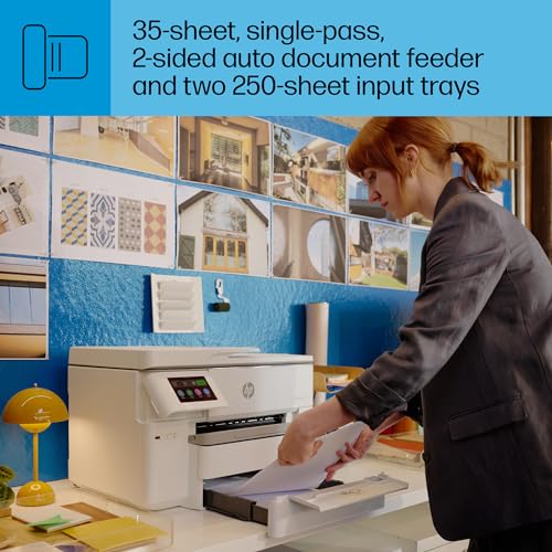 HP OfficeJet Pro 9730e Wide-Format Wireless All-in-One Color Inkjet Printer, Print, scan, Copy up to 11x17', ADF, Duplex Printing Best-for-Office