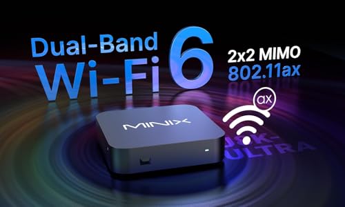 MINIX U8K-Ultra 8K Android Media Player with AI Picture Quality Enhancer & AI Resolution Upscaling 8GB RAM 128GB eMMC, Powered by AOSP 11