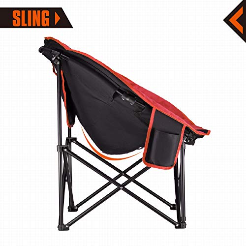 KingCamp Oversized XL Camping Chair, Heavy Duty 500lbs Folding Couch for Adults