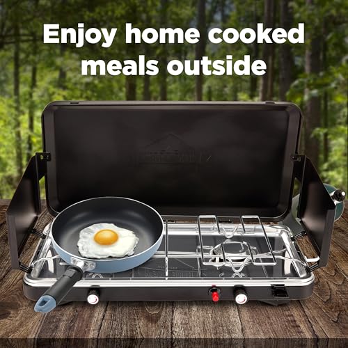 Hike Crew 2-in-1 Gas Camping Stove and Griddle | 20