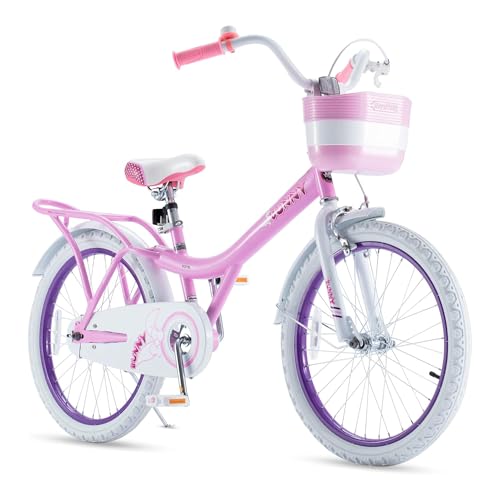 Royalbaby Princess Girls Kids Bike 12 14 16 18 20 Inch Children Bicycle with Basket for Age 3-12 Years