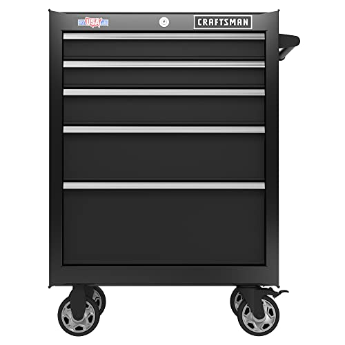 CRAFTSMAN S2000 26IN 5-DRAWER CABINET W/TRAY & HOLDER BK (CMST32752BK)