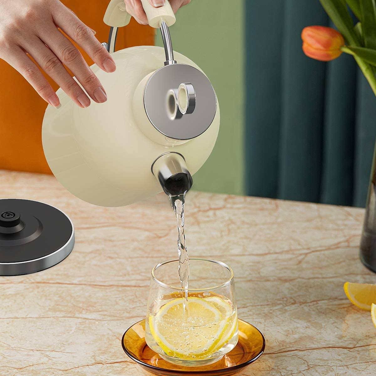 Electric Kettle,ASCOT Electric Kttle Stainless Steel Tea Kettle Fast Boiling