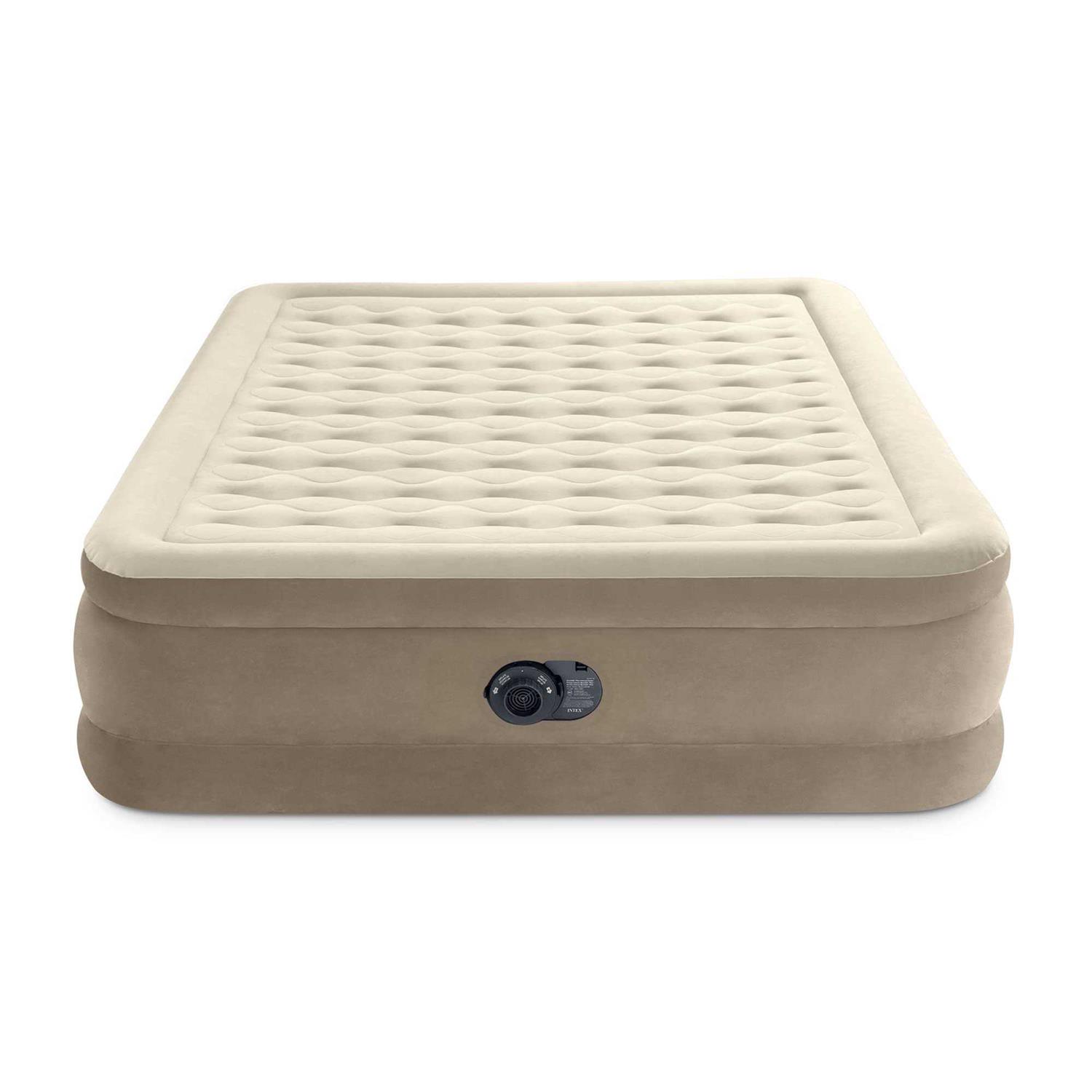 Intex 64427ED Dura-Beam Deluxe Ultra Plush Air Mattress w/Built-in Pump - Sports Supplies Online Store
