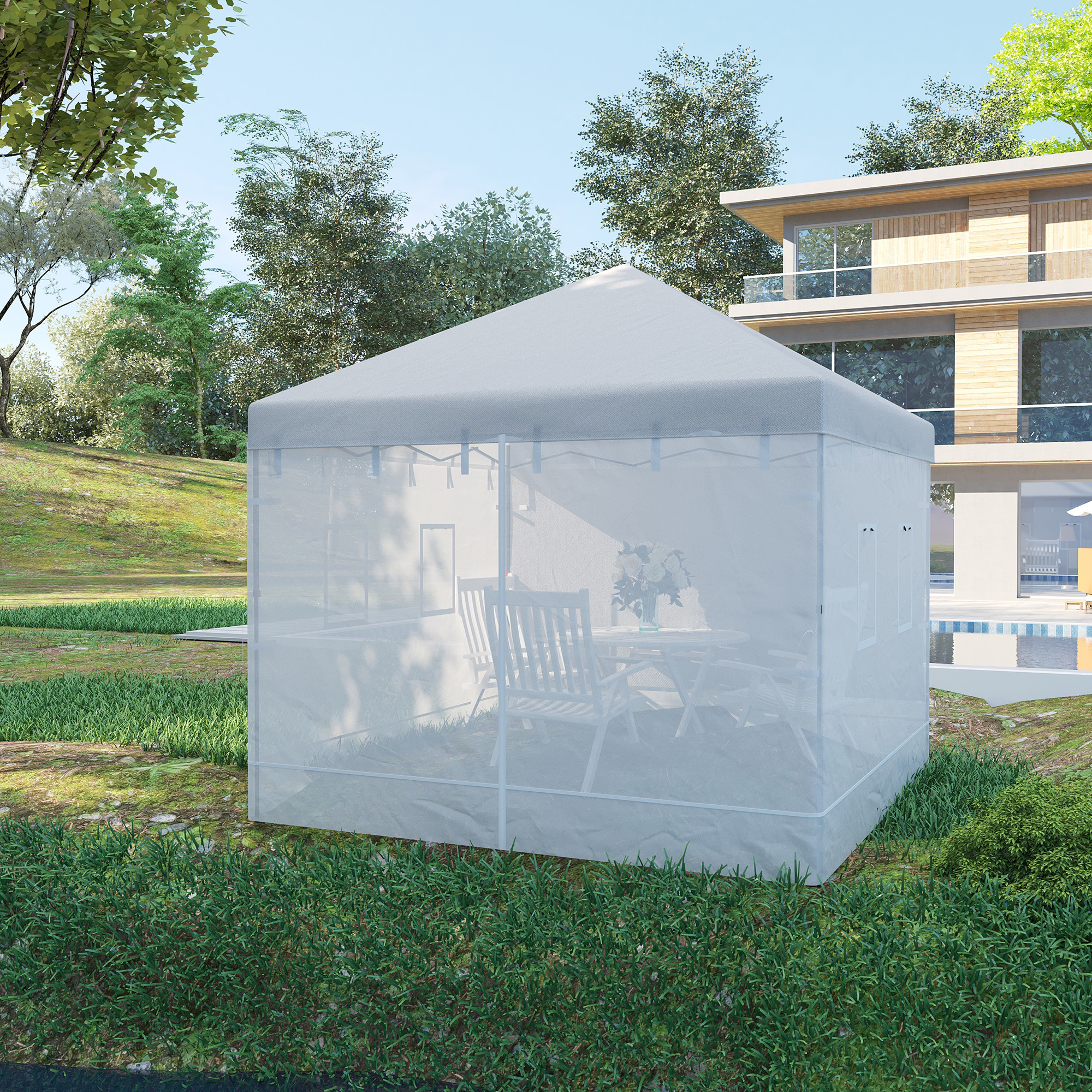 Set of 4 Mesh Screen Sidewalls - Upgrade Outdoor Events