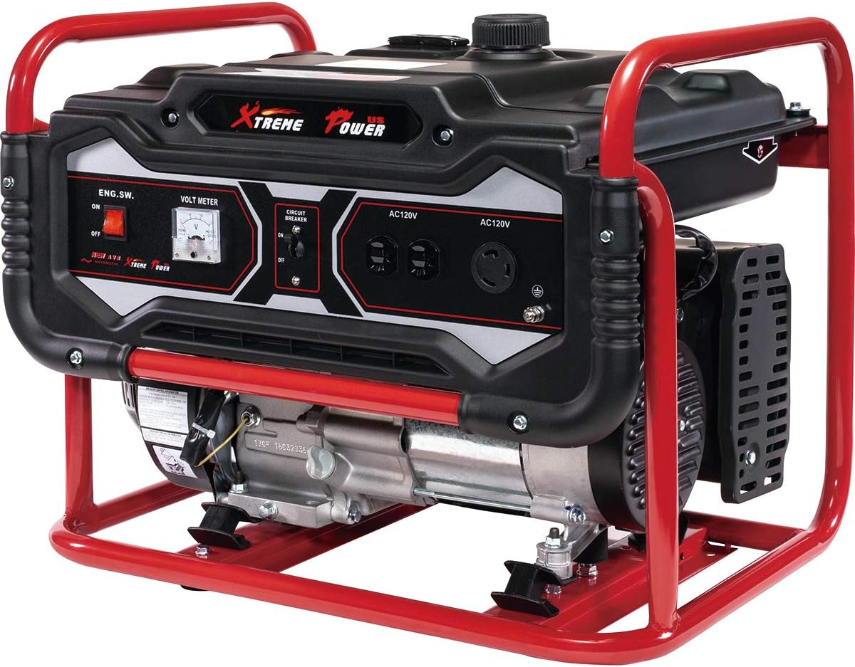 XtremepowerUS 4000-Watt Gasoline Generator Emergency Lifan Engine Camping 4-Cycle Gas Powered Air Cooled OHV (EPA)