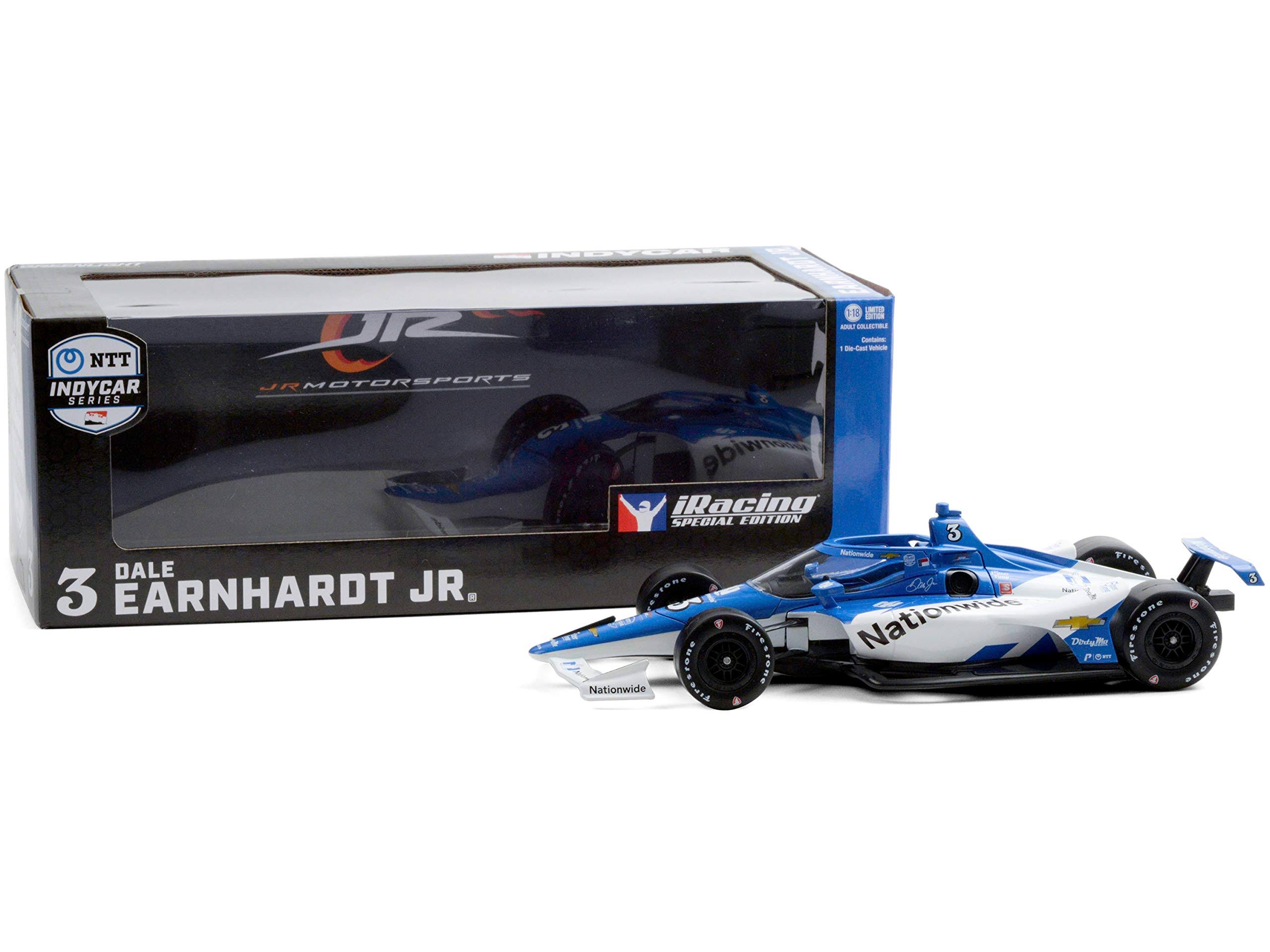 Dallara IndyCar #3 Dale Earnhardt Jr. Nationwide Jr Motorsports NTT IndyCar Series Iracing (2020) 1/18 Diecast Model Car by Gree