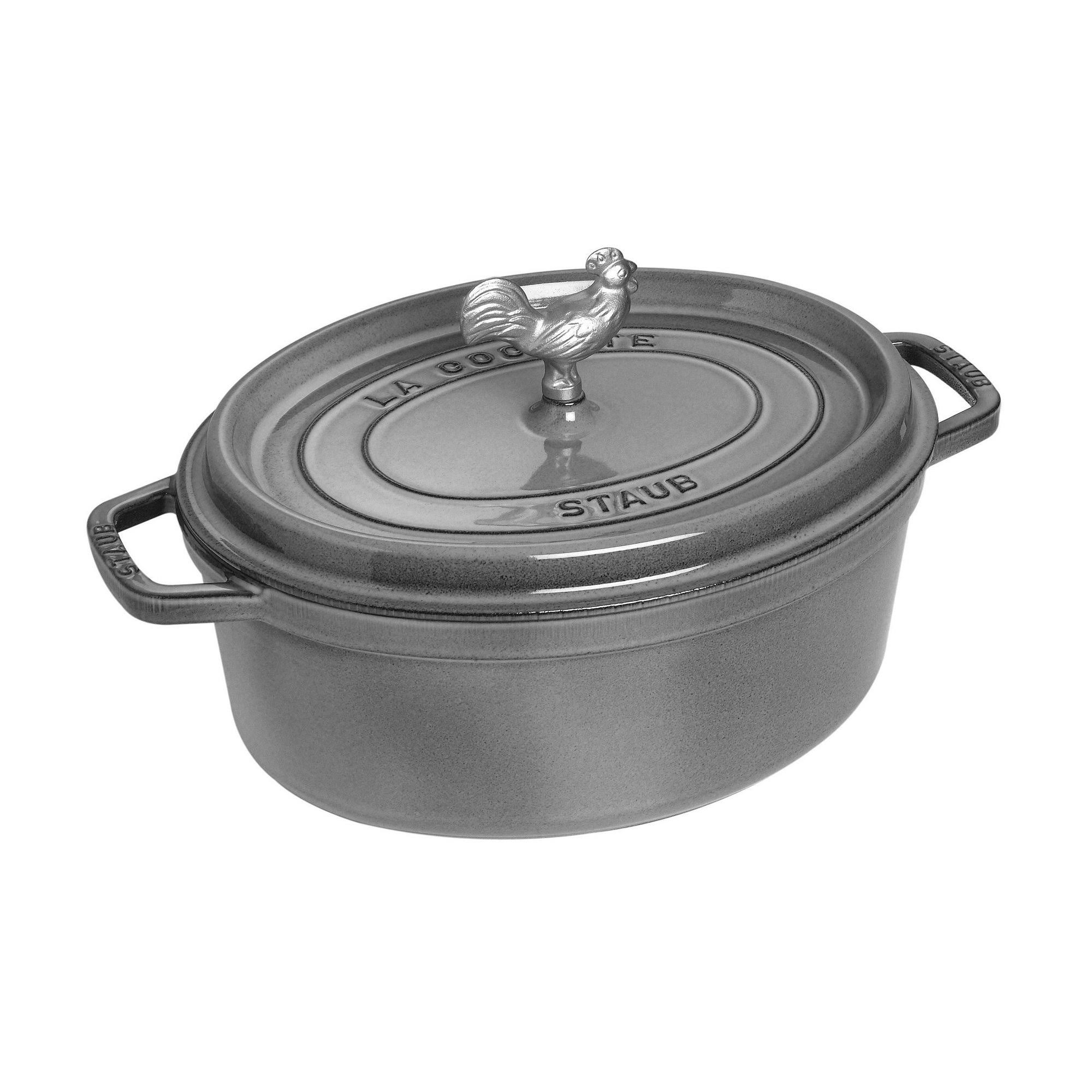 Staub - Cast Iron 5.75-qt Coq AU VIN Cocotte - Cherry