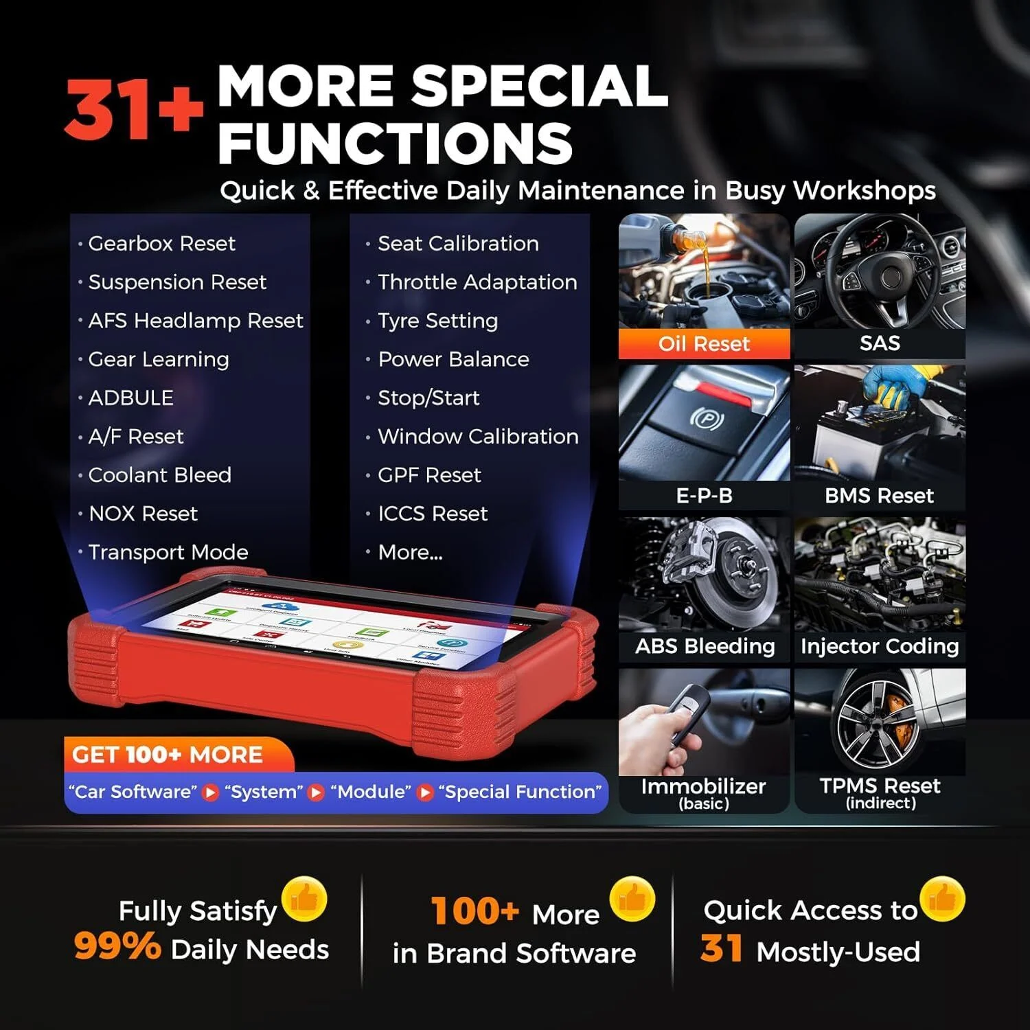 LAUNCH X431 CRP919X BT Elite Car Diagnostic OBD2 Scanner, All System Scan with DBScar VII  ECU Coding 31+ Services CANFD DoIP
