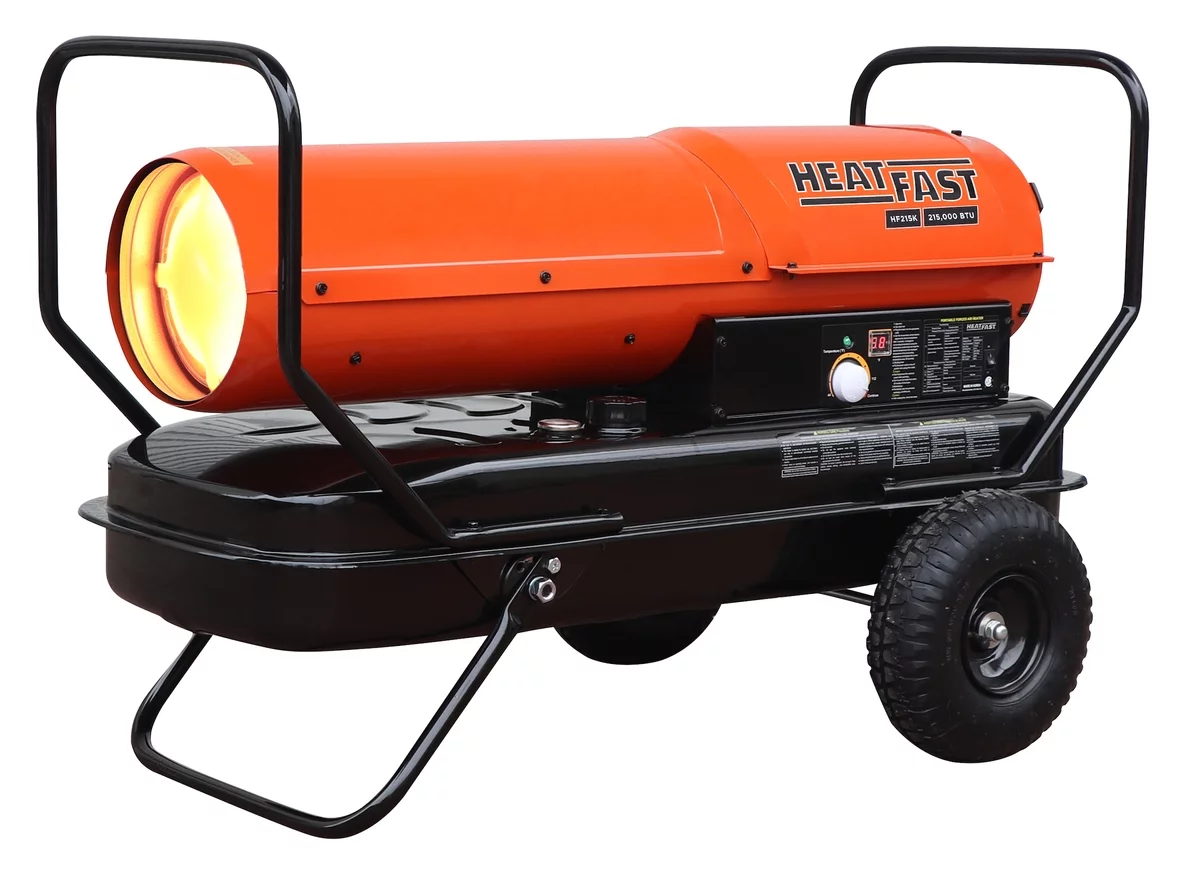 HeatFast HF215K 215,000 BTU Forced Air Kerosene Heater With Thermostat