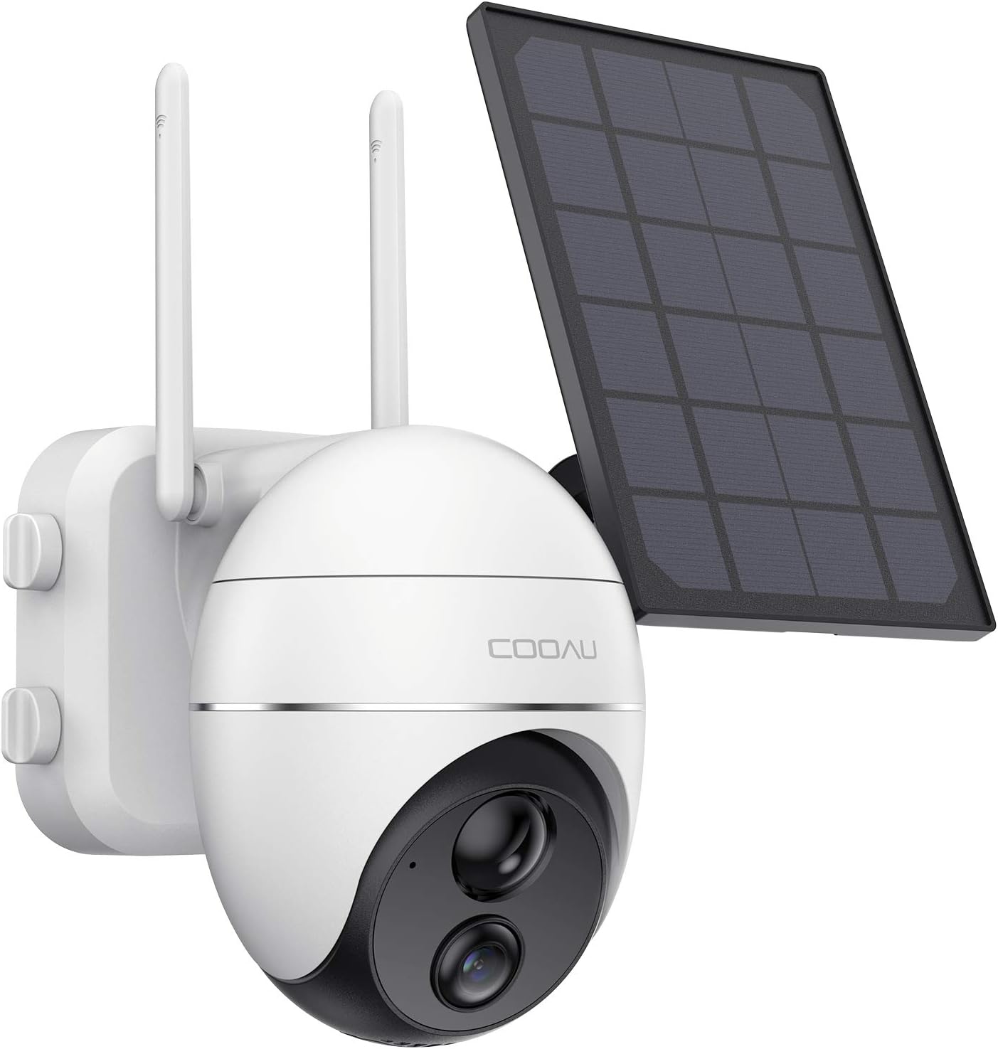Security Camera Outdoor, Wireless WiFi 360° Pan Tilt Zoom Solar 15000mah Battery Powered Home Cameras with Night Vision, Motion Detection