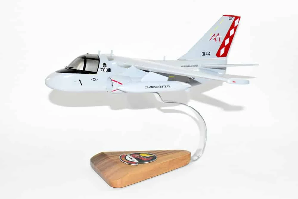 Lockheed Martin®S-3B Viking (2000) VS-30 Diamond Cutters Model, 1/46th (18" wingspan), Mahogany