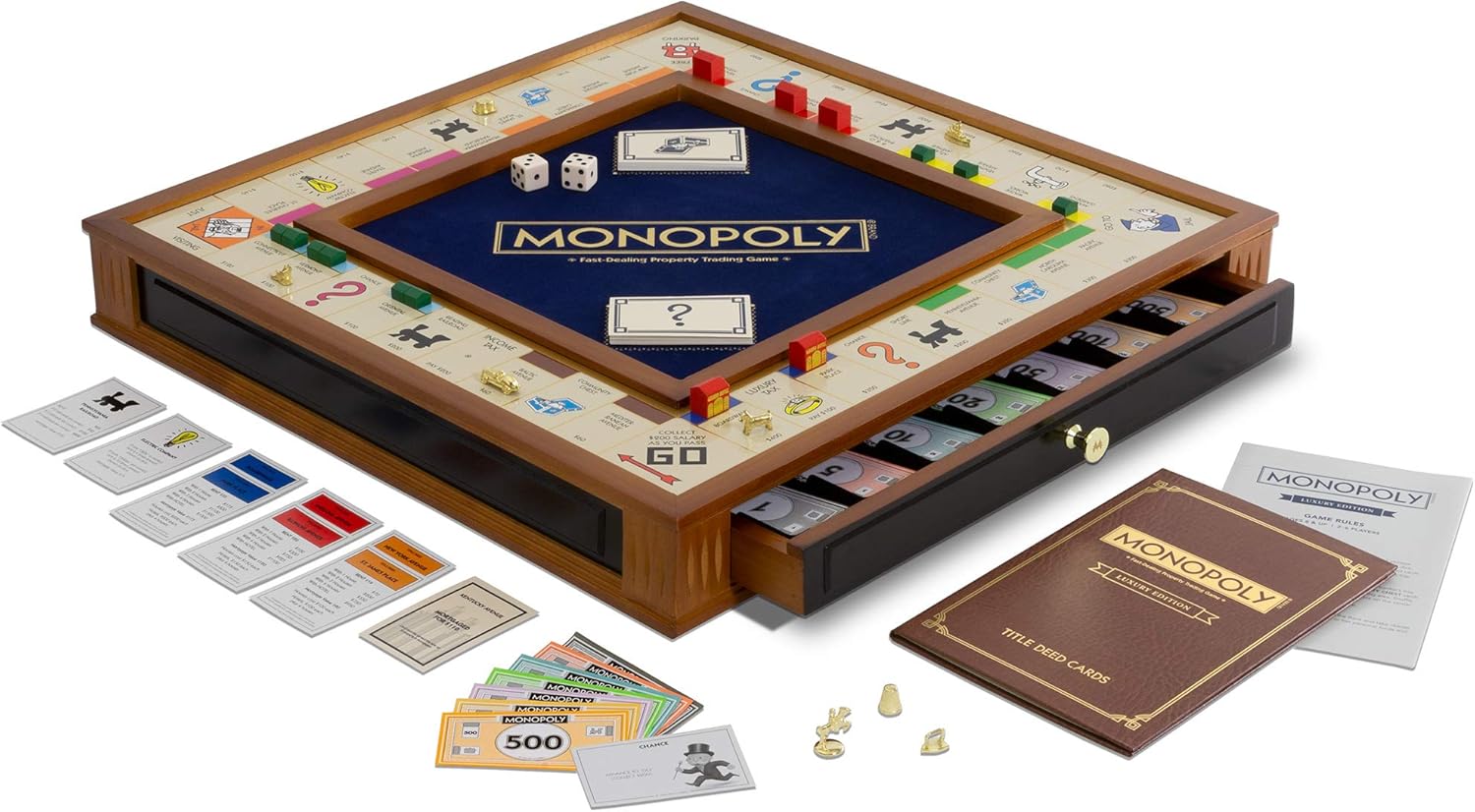 WS Game Company Monopoly Trophy Luxury Edition For 2 to 6 Players