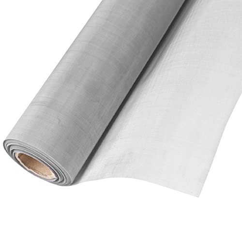 304 Stainless Steel Woven Wire Stainless Steel Woven Wire 100 Mesh Fine Mesh Screen Roll Cabinets Wire Mesh for Vent Filter Kitchen & Garden 0.18mm