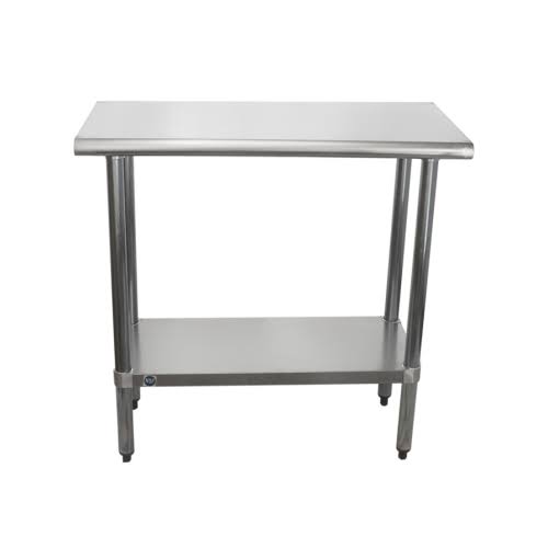 Universal SG1836 - 36x22 x 18x22 Stainless Steel Work Table w/ Galvanized Under Shelf