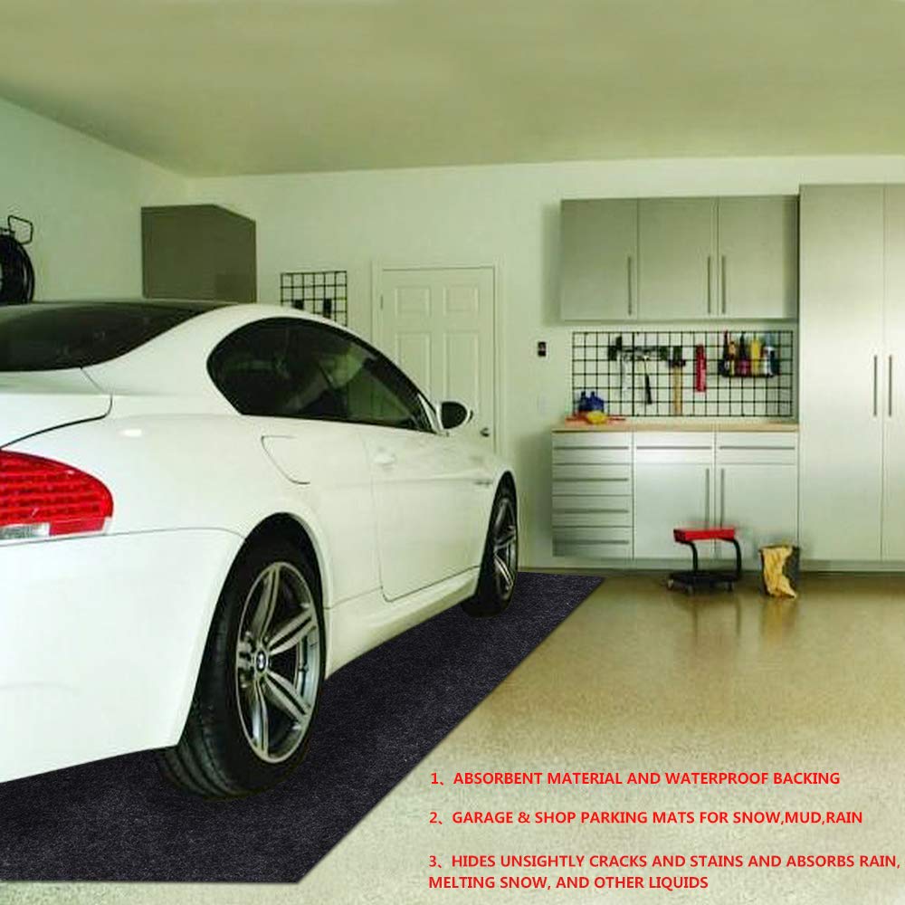 Missstore Garage Floor Mats,Parking Mat for Under Cars, Absorbent,Waterproof,Washable Garage and Shop Parking Mats for Snow,Mud