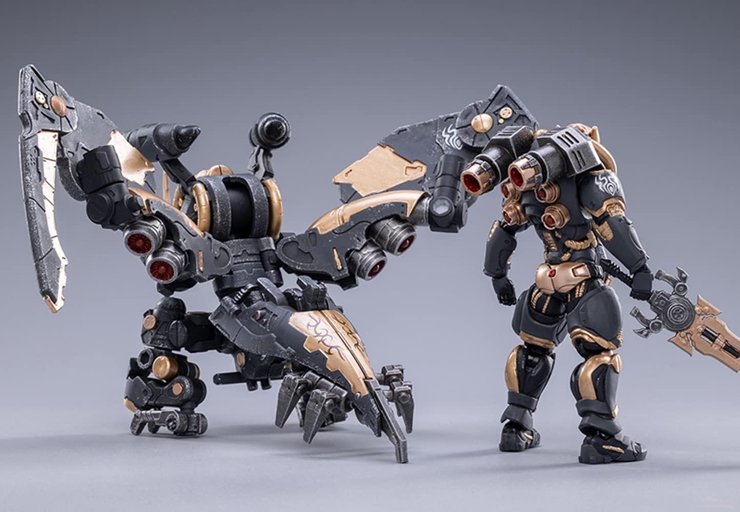 HiPlay JoyToy 1/18 Scale Science-Fiction Action Figures Full Set-Battle for The Stars Series-Saluk Flame Dragon Cavalry (Crimson)
