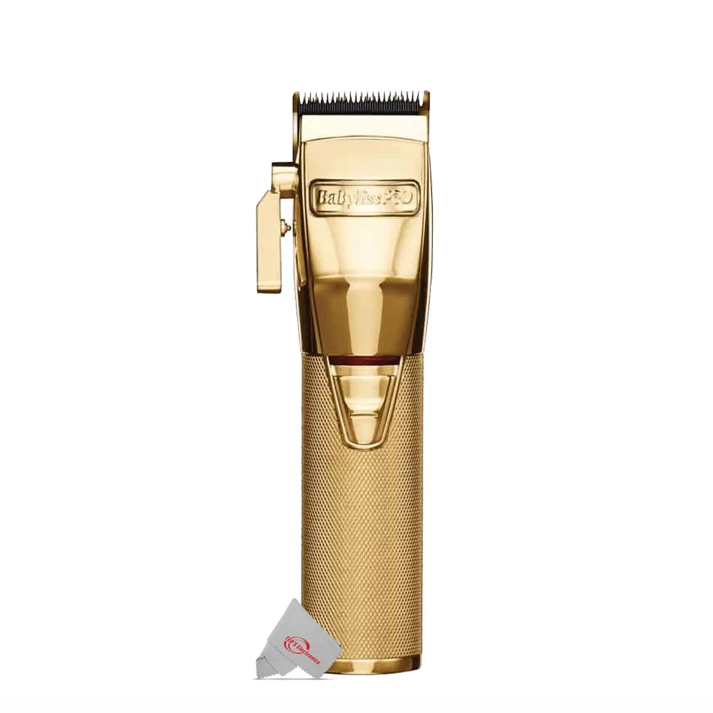 BaByliss PRO FX870G Cordless Clipper Gold with Replacement Gold Titanium Wedge Blade #FX603G - Radiant Selections