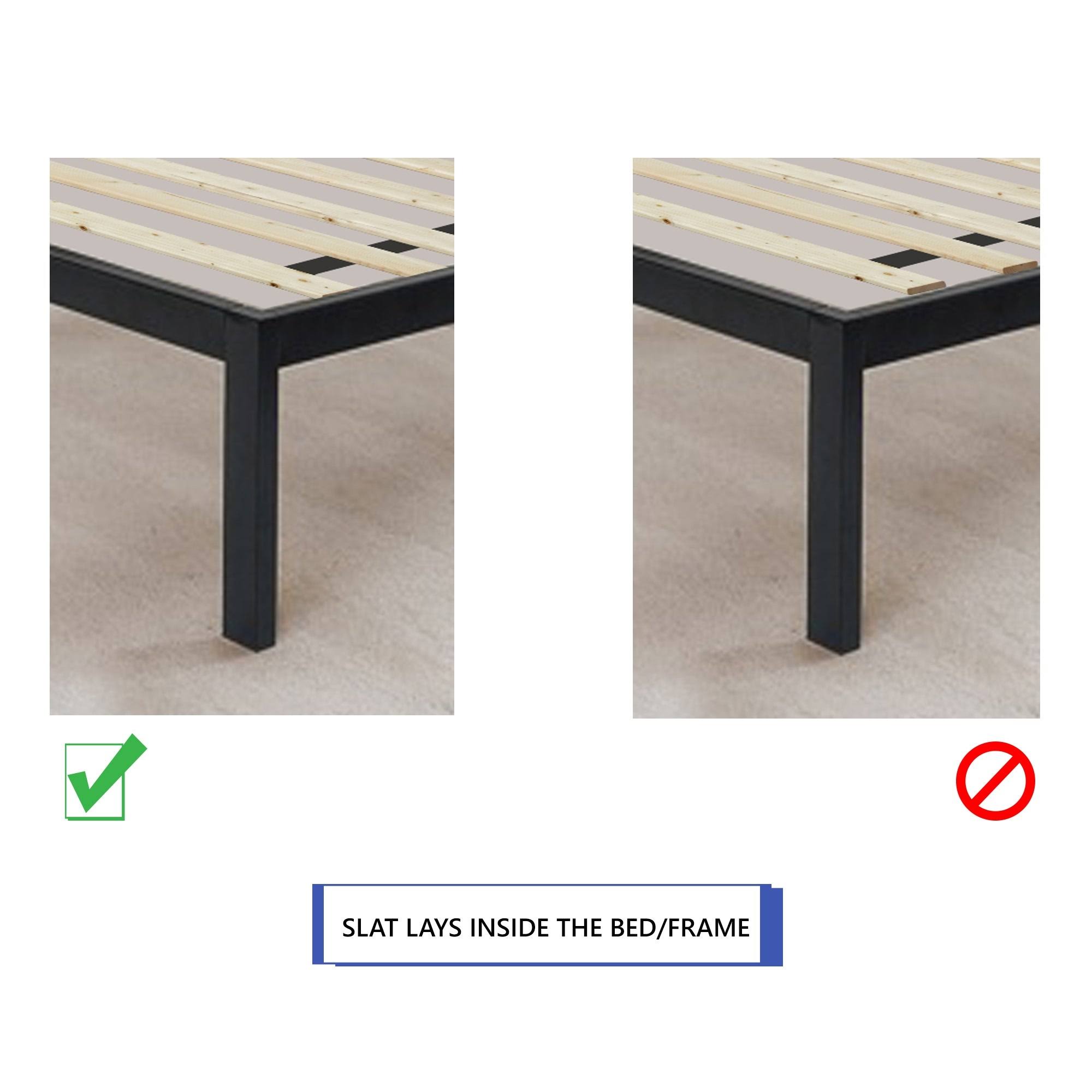 Onetan, 0.75-Inch Standard Vertical Mattress Support Wooden Bunkie Board/Slats, - Queen