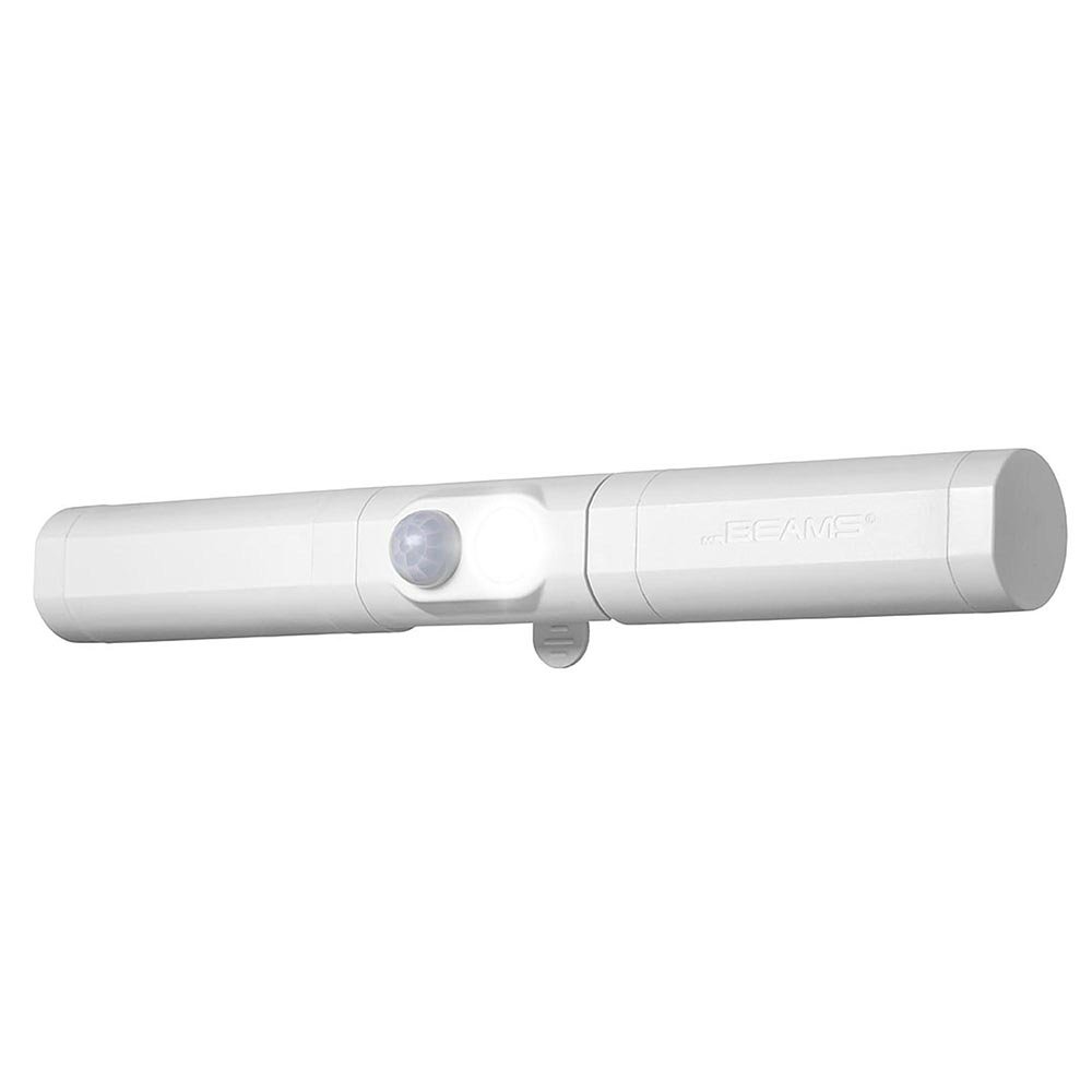 Beams MB970 100 Lumen LED Wireless Battery Powered Motion Sensing Indoor/Outdoor Slim Safety Light, 1-Pack, White