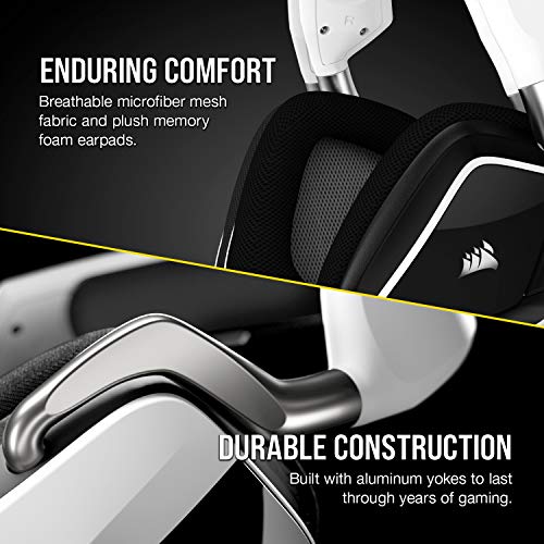 CORSAIR VOID RGB ELITE Wireless Gaming Headset – 7.1 Surround Sound – Omni-Directional Microphone – Microfiber Mesh Earpads – Up to 40ft Range – iCUE