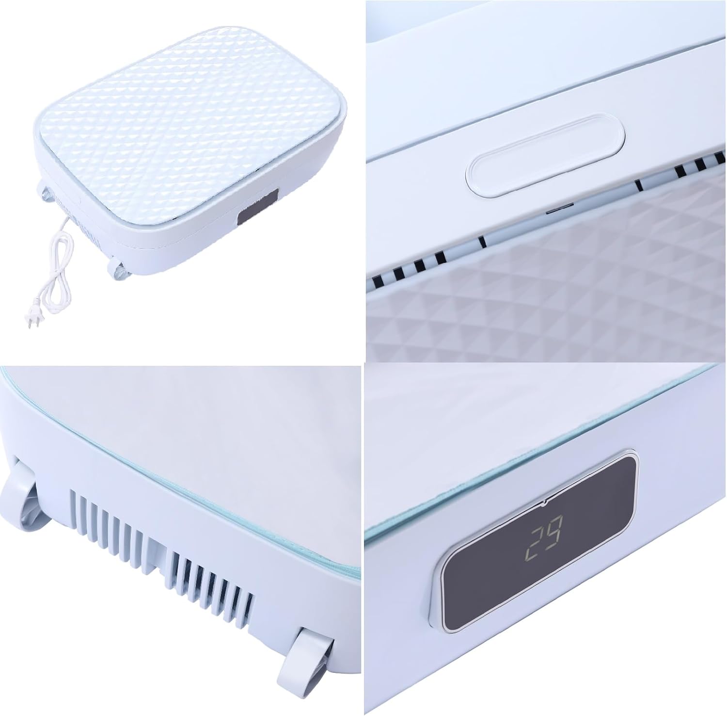 Mini Portable Clothes Dryer 850W Electric Wardrobe Dryer with Cloth Cover Compact Spaces Folding Clothes Dryer Machine for Home Apartments